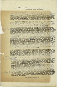 Amnistia  [manuscrito] Matilde Ladrón de Guevara.