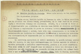 En Isla de Pascua los moai están de pie  [manuscrito] Matilde Ladrón de Guevara.