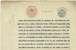 [Contrato]  [manuscrito] Matilde Ladrón de Guevara.