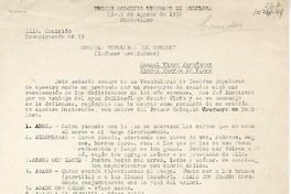 Comidas Populares del Uruguay : Informe preliminar [manuscrito] Manuel Viera Fernández e Isabel Warren de Viera.