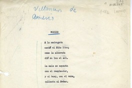 Villancicos de América  [manuscrito] Recopilado y transcrito por Oreste Plath.
