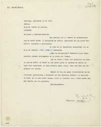 [Carta] 1995 septiembre 12, Santiago, Chile [a] Matilde Ladrón de Guevara  [manuscrito] Edmundo Concha.