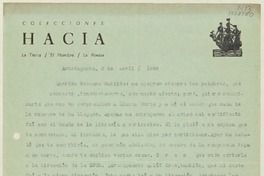 [Carta] 1986 abril 3, Antofagasta, Chile [a] Matilde Ladrón de Guevara  [manuscrito] Andrés Sabella.