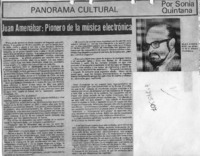 Juan Amenabar: Pionero de la música electrónica