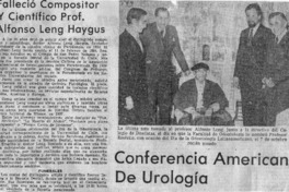 Falleció Compositor y Científico prof. Alfonso Leng Haygus