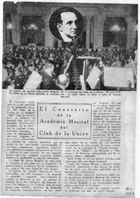 El Concierto de la Academia Musical del Club de la Unión