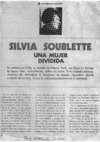 Silvia Soublette Una mujer dividida