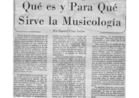 Qué es y Para Qué Sirve la Musicología.