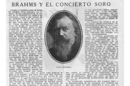 Brahms y el concierto Soro