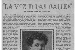 "La Voz de las Calles" La última obra de Allende
