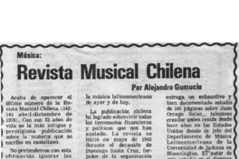 Revista Muscial Chilena