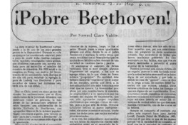 ¡Pobre Beethoven!