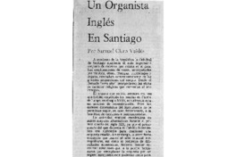 Un Organista Inglés en Santiago