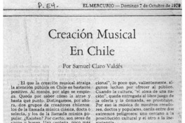 Creación Musical en Chile
