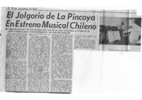 El jolgorio de La Pincoya en estreno musical Chileno