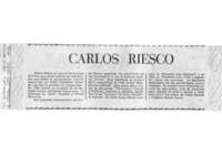 Carlos Riesco