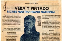 Vera y Pintado escribe nuestro himno nacional 19 de julio de 1819