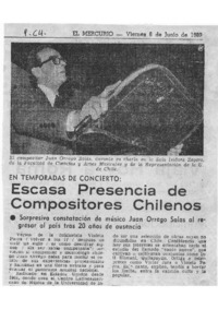 Escasa Presencia de Compositores Chilenos En Temporadas de concierto.