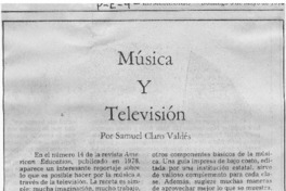 Música y televisión