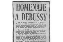 Homenaje a Debussy Crítica Musical