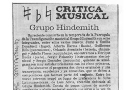 Grupo Hindemith Crítica Musical