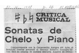 Crítica Musical Sonatas de Chelo y Piano