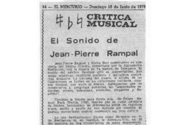 El sonido de Jean-Pierre Rampal Crítica Musical