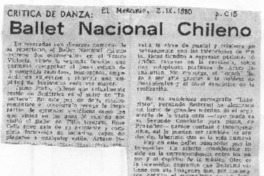 Ballet Nacional Chileno Crítica de danza