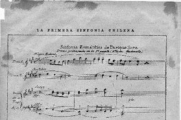 La primera Sinfonía Chilena
