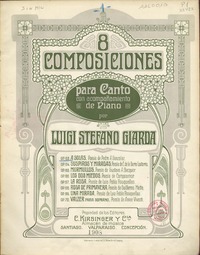 A solas para canto con acompañamiento de piano [música] : Luigi Stefano Giarda.