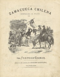 Zamacueca chilena arreglada al piano [música] : por Federico Guzman