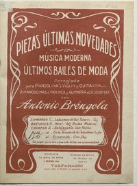 Esmeralda one step, arreglado para mandolina o violín y guitarra [música] : música de A. Carrera, arreglo de Antonio Bréngola.