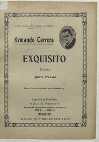 Exquisito shimmy para piano [música] : música de Armando Carrera.