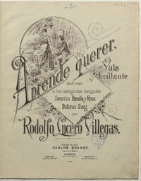 Aprende querer vals brillante para piano [música] : por Rodolfo Lucero Villegas.