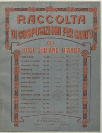 Vigneta [para canto con acompañamiento de piano] [música] : versi ; di G. Carducci ; Luigi Stefano Giarda.