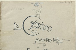 La Czarine mazurca russe [para] estudiantina [música] : Louis Ganne ; arreglo de A. Alba.
