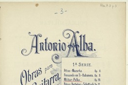 Polka militar [para guitarra] [música] : Antonio Alba.