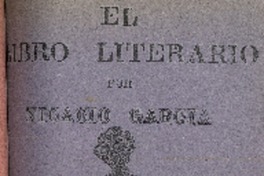 El libro literario : libro sétimo por Nicacio García.