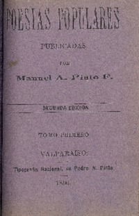 Poesías populares publicadas por Manuel A. Pinto F.