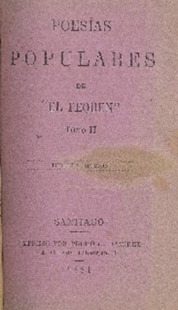 Poesías populares : tomo II de "El Pequén".