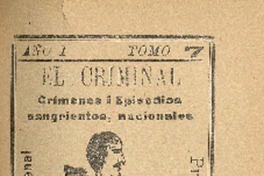 La joven descuartizada : en la calle Juan Vicuña : febrero 7 de 1905 por Negro Peluca.