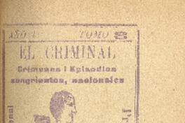El gran crimen : el Sr. Gallardo asesinado en Teno : febrero 16 de 1905 por Negro Peluca.