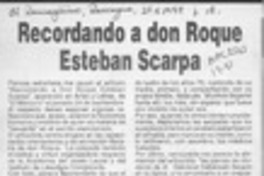 Recordando a don Roque Esteban Scarpa  [artículo] Juan Antonio Massone.