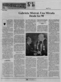 Gabriela Mistral, una mirada desde los 90  [artículo].