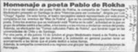 Homenaje a poeta Pablo de Rokha
