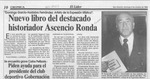Nuevo libro del destacado historiador Ascencio Ronda  [artículo].