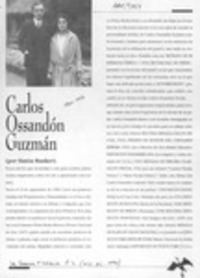 Carlos Ossandón Guzmán  [artículo] Simón Bunker.