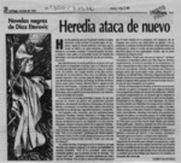 Heredia ataca de nuevo  [artículo] Jaime Valdivieso.