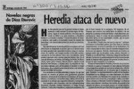 Heredia ataca de nuevo  [artículo] Jaime Valdivieso.