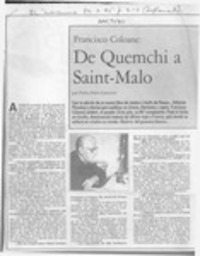 De Quemchi a Saint-Malo  [artículo] Pedro Pablo Guerrero.